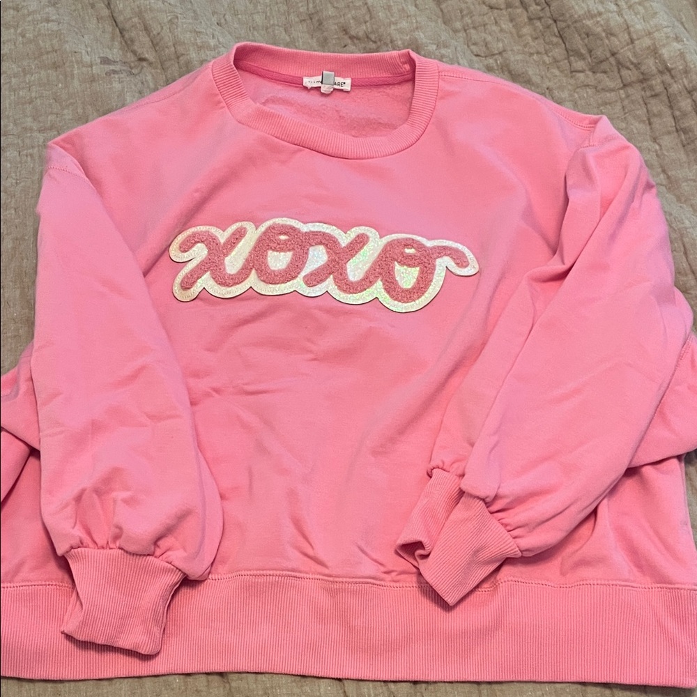 XOXO Pink Crew Neck Sweater